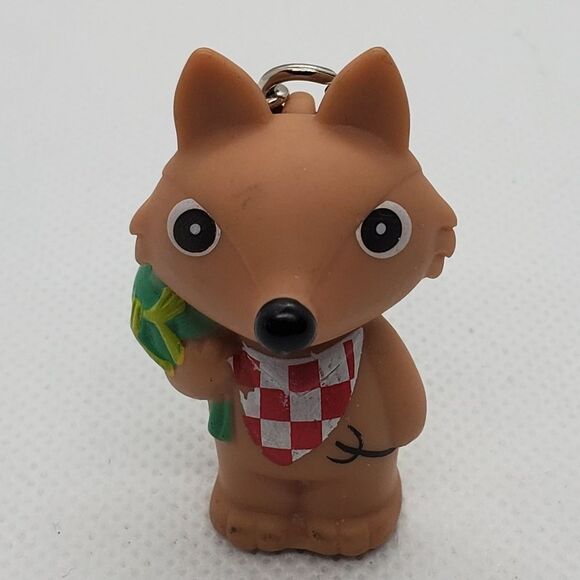 Vintage Star Awards Brown Fox with a Bag Keychain - Picture 1 of 3